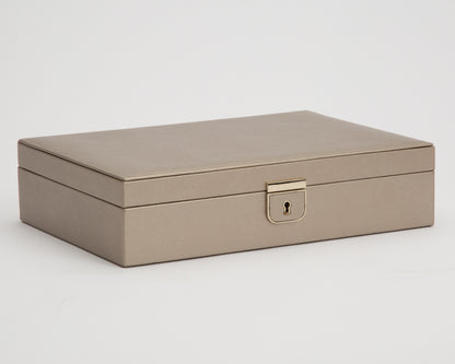 WOLF Palermo Pewter Medium Flat Jewellery Box 213278