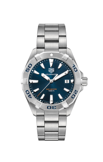 TAG Heuer Aquaracer Blue Dial Stainless Steel Mens Quartz Watch WBD1112.BA0928