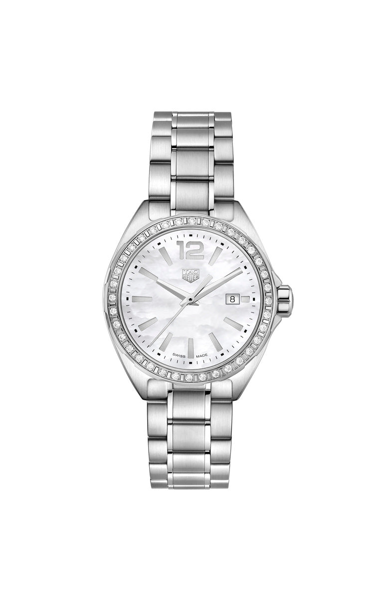TAG Heuer Formula 1 Mother of Pearl Dial Diamond Set Stainless Steel Womens Quartz Watch WBJ141A.BA0664