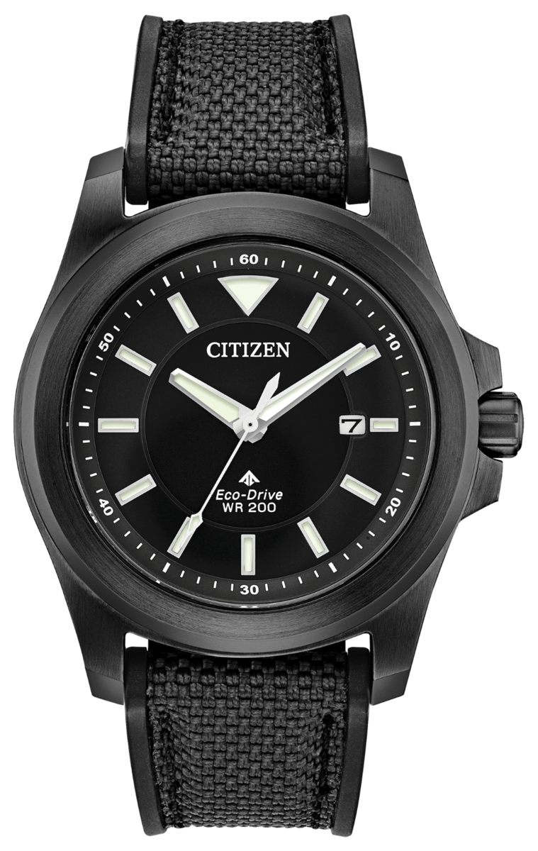 Citizen Eco-Drive Promaster Super Tough Black Dial Black Stainless Steel Mens Watch BN0217-02E