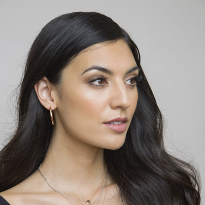 9ct Rose Gold Large Hoop Earrings