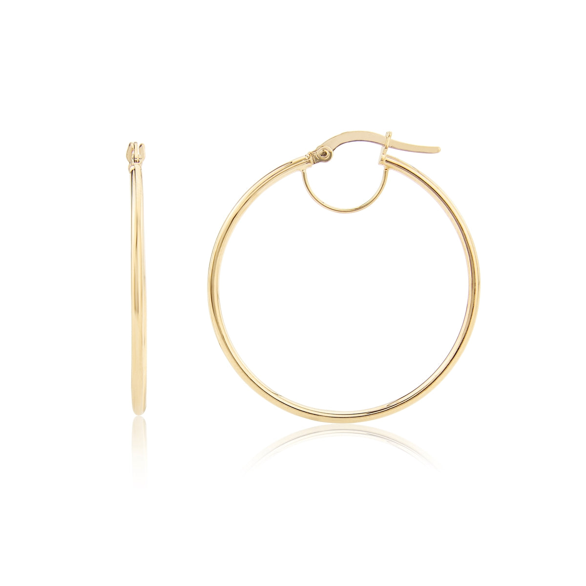 9ct Gold Fine Hoop Earrings