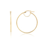 9ct Gold Fine Hoop Earrings