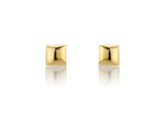 9ct Gold 5mm Square Stud Earrings