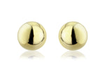 9ct Gold Classic Ball Stud Earrings (10mm)