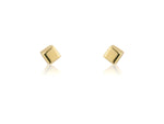 9ct Gold Small Cube Stud Earrings