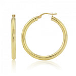 9ct Gold Large Hoop Earrings