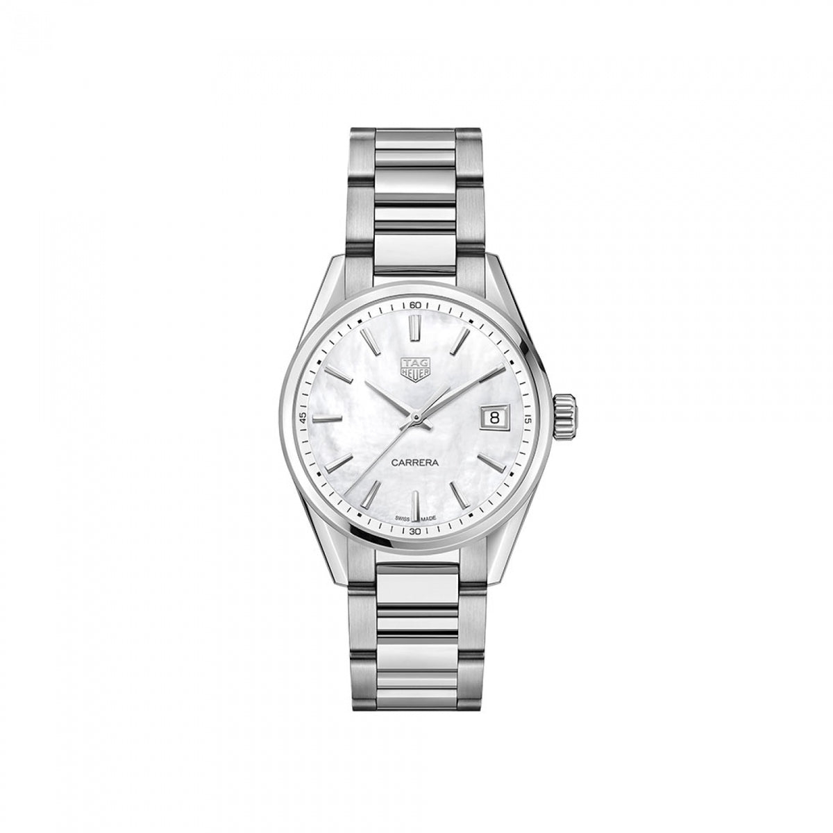 TAG Heuer Carrera Mother of Pearl Dial Stainless Steel Womens Quartz Watch WBK1311.BA0652