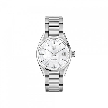 TAG Heuer Carrera Mother of Pearl Dial Stainless Steel Womens Quartz Watch WBK1311.BA0652