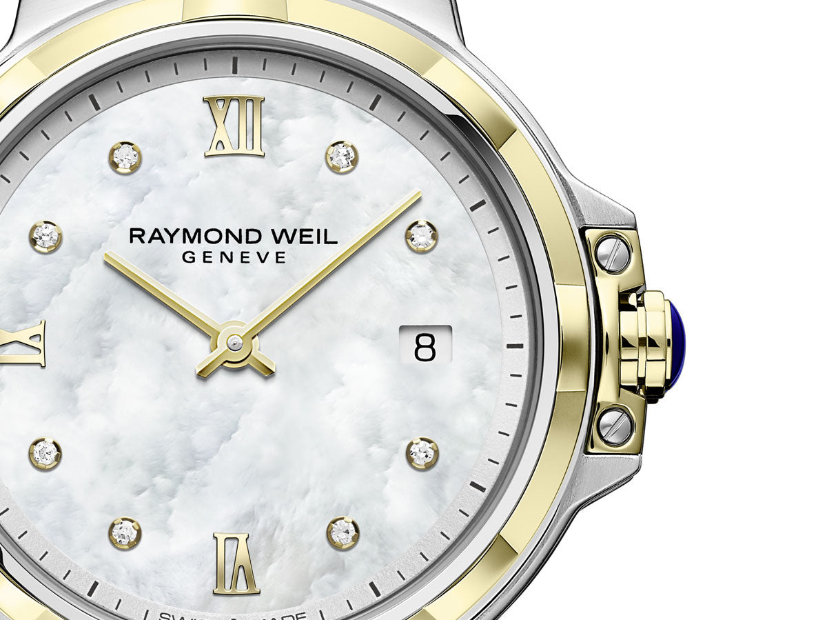 Raymond Weil Parsifal Mother of Pearl Dial Two Tone Womens Quartz Watch 5180-STP-00995