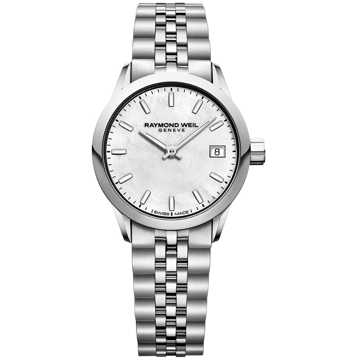 Raymond Weil Freelancer Mother of Pearl Dial Stainless Steel Womens Quartz Watch 5626-ST-97021