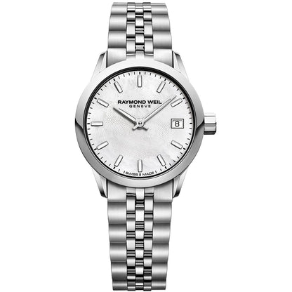 Raymond Weil Freelancer Mother of Pearl Dial Stainless Steel Womens Quartz Watch 5626-ST-97021