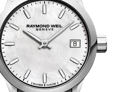 Raymond Weil Freelancer Mother of Pearl Dial Stainless Steel Womens Quartz Watch 5626-ST-97021