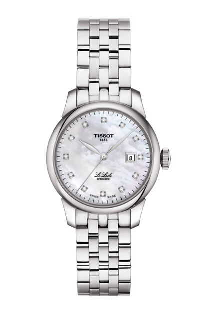 Tissot Le Locle Mother of Pearl Diamond Set Dial Stainless Steel Womens Watch T0062071111600