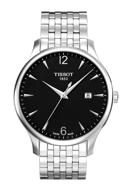 Tissot Tradition Black Dial Stainless Steel Mens Quartz Watch T0636101105700