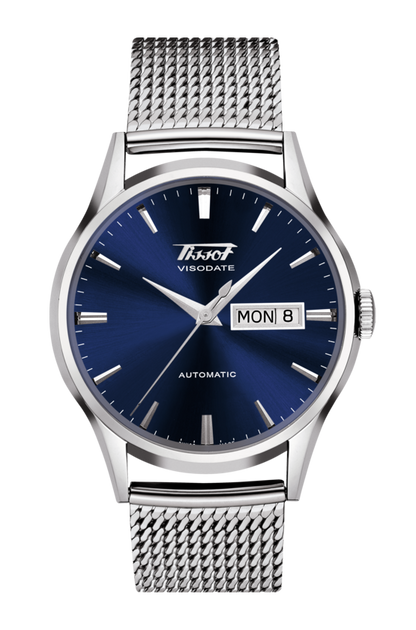 Tissot Heritage Visodate Blue Dial Stainless Steel Mens Watch T0194301104100