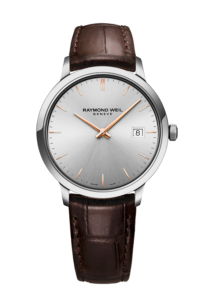 Raymond Weil Toccata Silver Dial Stainless Mens Quartz Watch 39mm 5485-SL5-65001