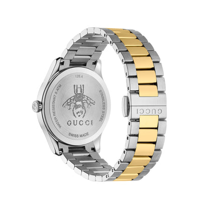 Gucci G-Timeless Iconic Bee Silver Dial Two Tone Unisex Quartz Watch YA1264131