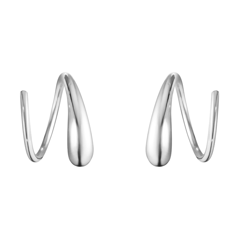 Georg Jensen MERCY Sterling Silver Swirl Earrings 10015148
