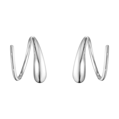 Georg Jensen MERCY Sterling Silver Swirl Earrings 10015148