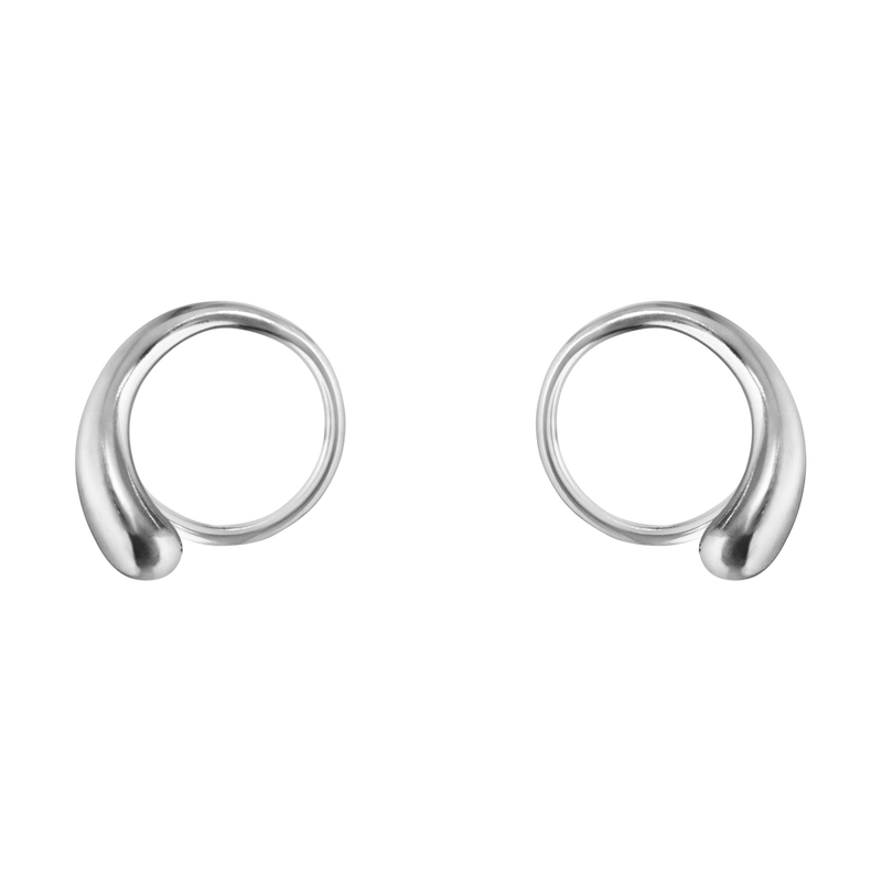Georg Jensen MERCY Sterling Silver Swirl Earrings 10015148