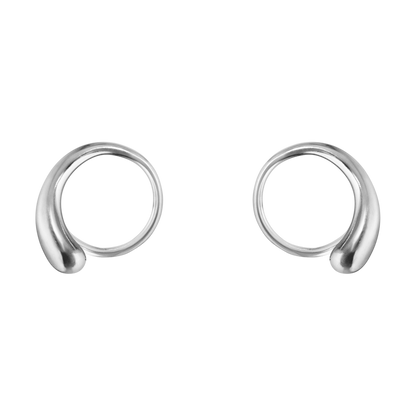 Georg Jensen MERCY Sterling Silver Swirl Earrings 10015148