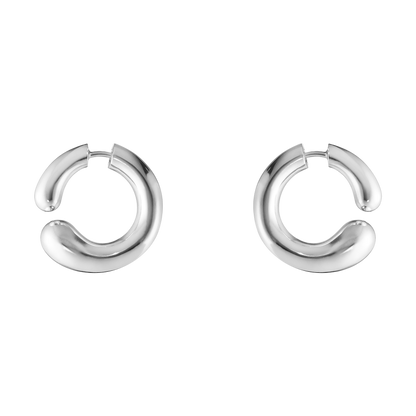 Georg Jensen MERCY Sterling Silver Open Hoop Earrings 10015339