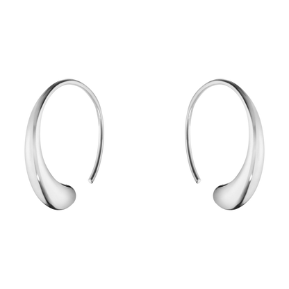 Georg Jensen MERCY Sterling Silver Large Hoop Earrings 10015603