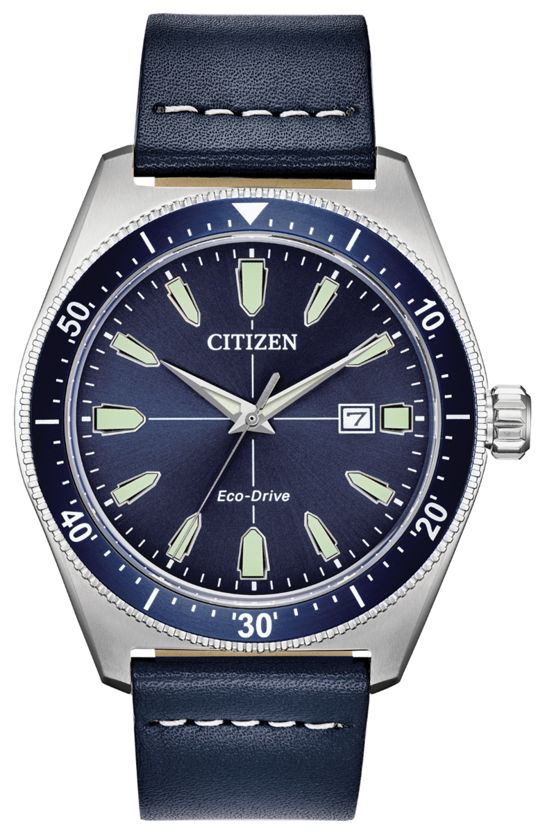 Citizen Eco-Drive Sport Brycen Blue Dial Stainless Steel Mens Watch AW1591-01L