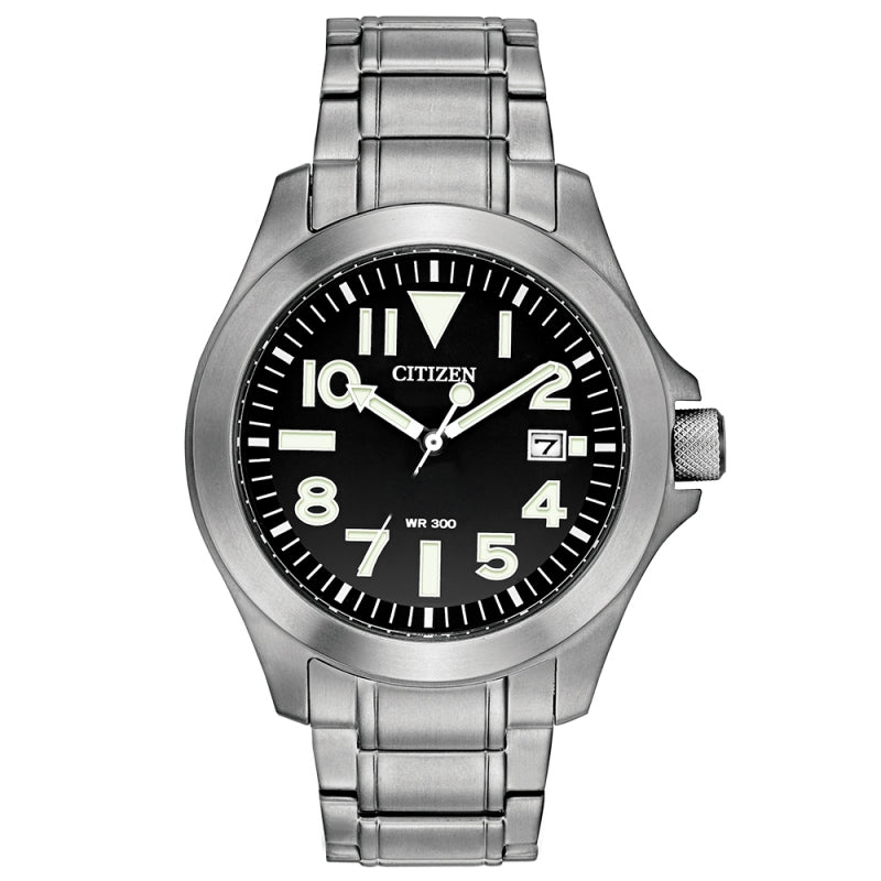 Citizen Eco-Drive Promaster Tough Black Dial Super Titanium Mens Watch BN0118-55E