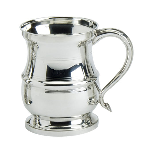 Pewter Plain Georgian Style Pint Tankard 20oz / 568ml