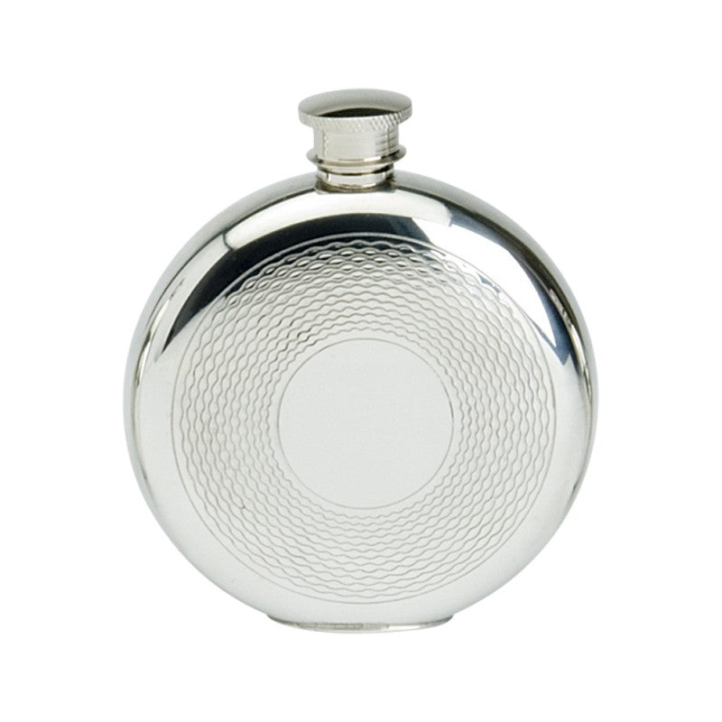 Pewter Basket Weave Design 6 fl oz/170cl Hip/Sporran Flask 
