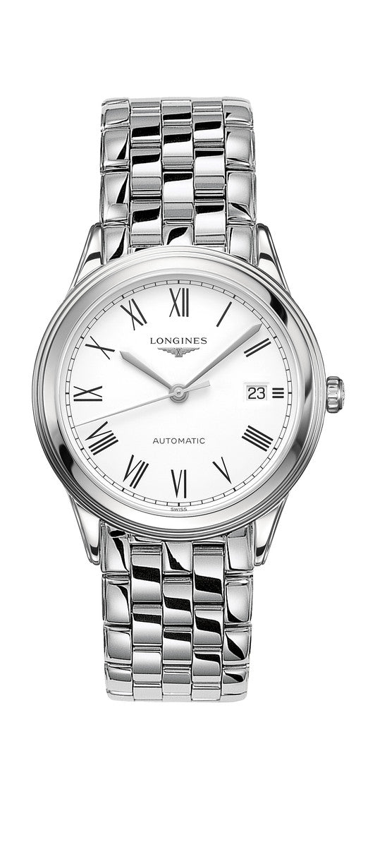 Longines Flagship White Dial Stainless Steel Mens Watch L49744116