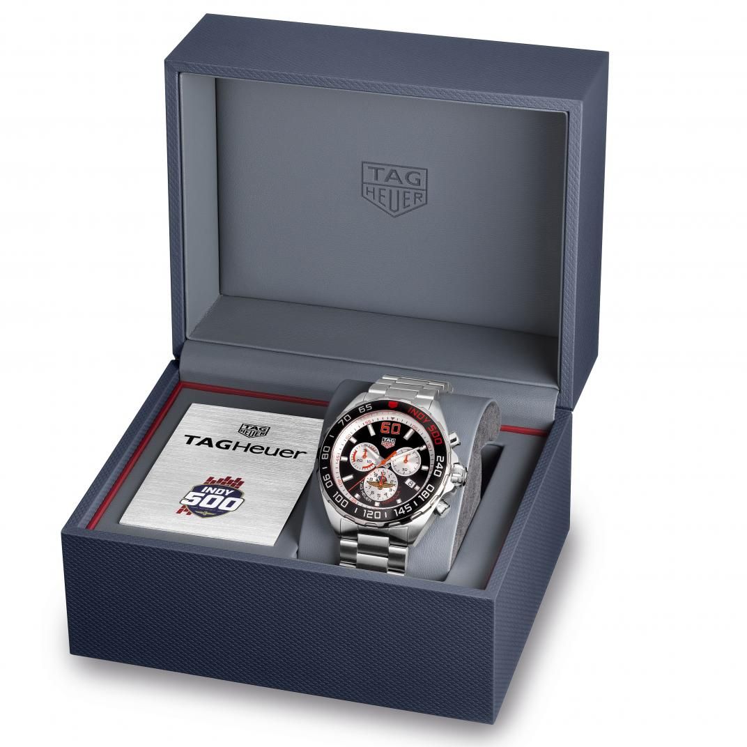 TAG Heuer Formula 1 Indy 500 Stainless Steel Mens Quartz Chronograph Watch CAZ101V.BA0842
