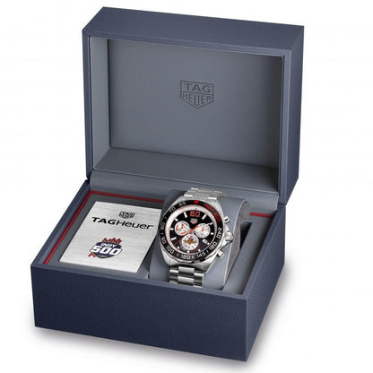 TAG Heuer Formula 1 Indy 500 Stainless Steel Mens Quartz Chronograph Watch CAZ101V.BA0842