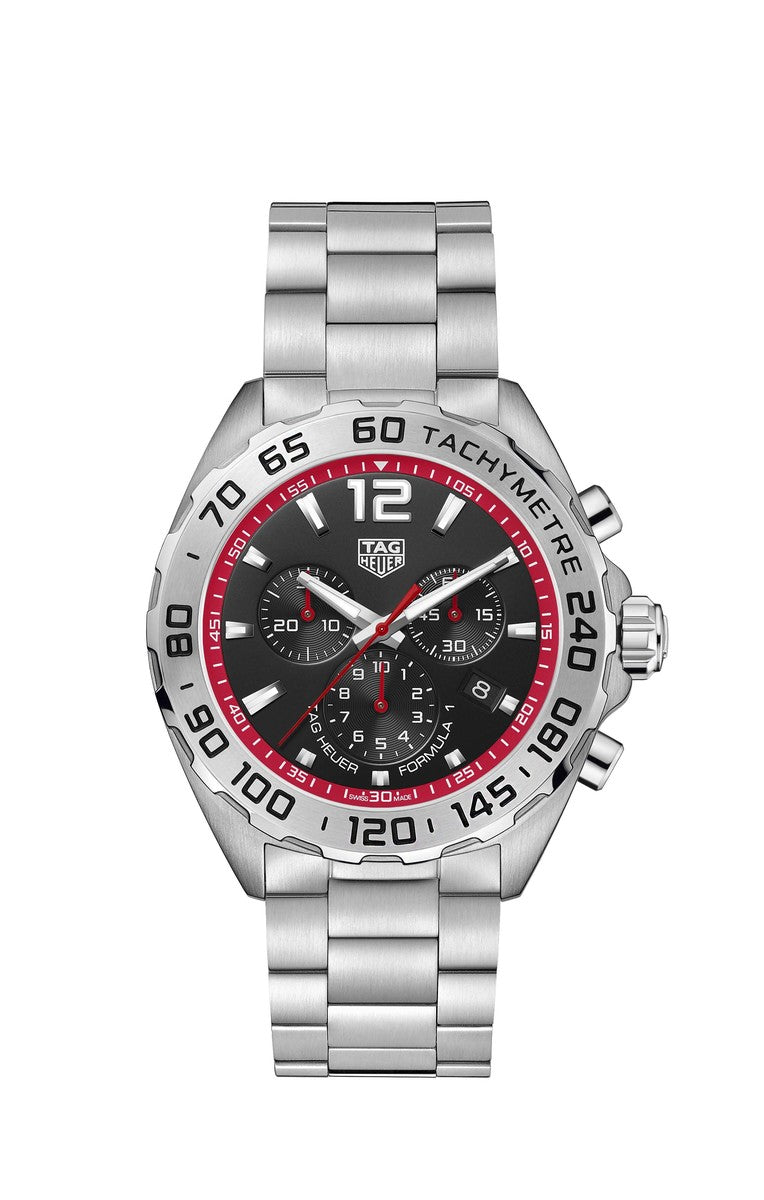 TAG Heuer Formula 1 Black Dial Stainless Steel Mens Quartz Chronograph Watch CAZ101Y.BA0842