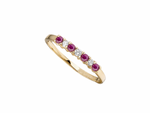 9ct Gold  & Diamond Set Half Eternity Ring