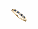 9ct Gold  & Diamond Set Half Eternity Ring