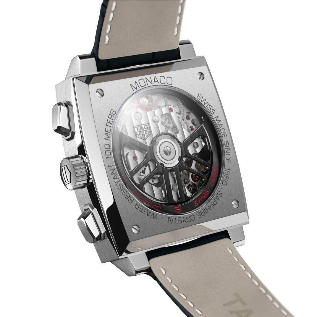 TAG Heuer Monaco Calibre Heuer 02 Stainless Steel Mens Chronograph Watch CBL2111.FC6453