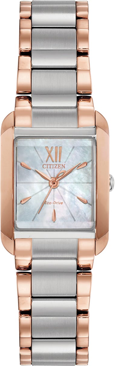Citizen Eco-Drive L Bianca Mother of Pearl Dial Two Tone Watch EW5556-52D