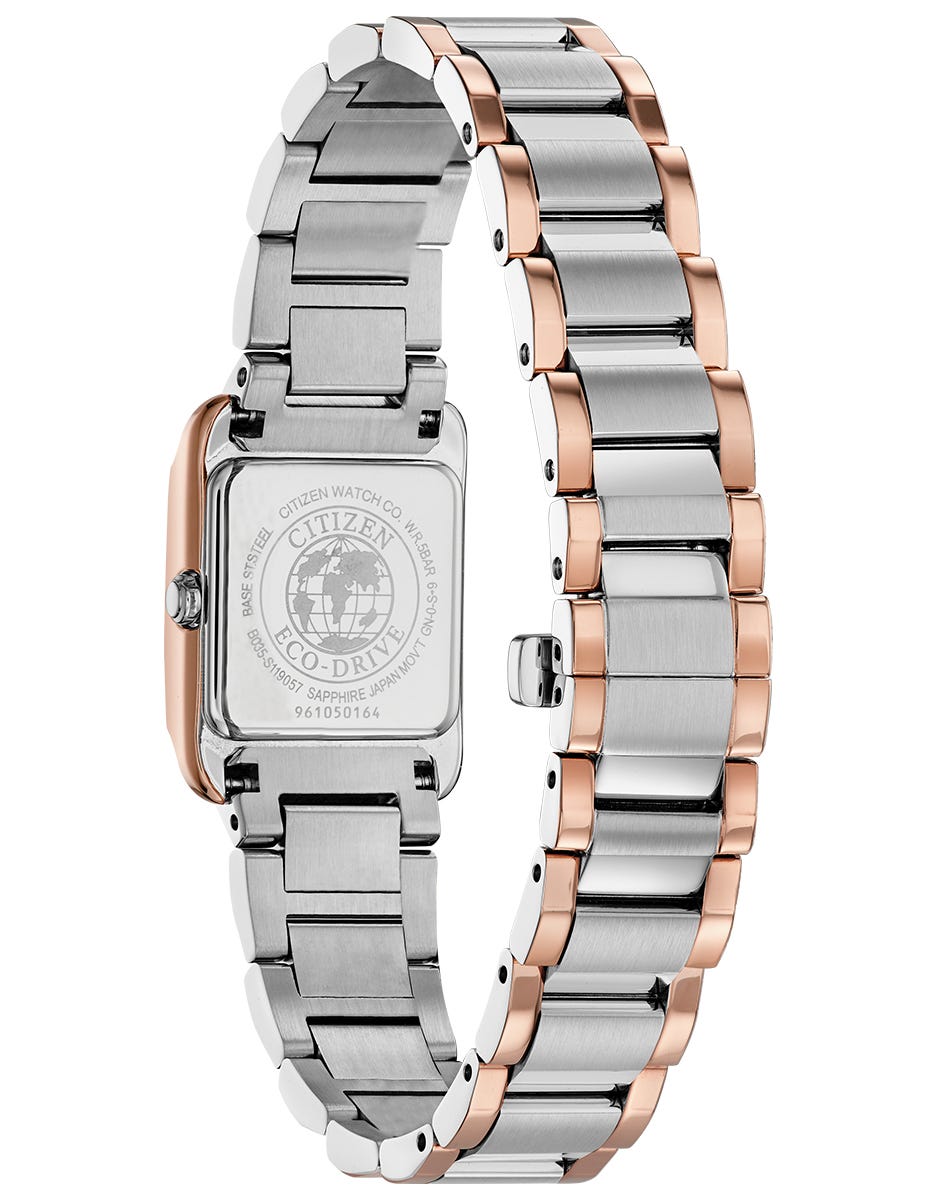 Citizen Eco-Drive L Bianca Mother of Pearl Dial Two Tone Watch EW5556-52D
