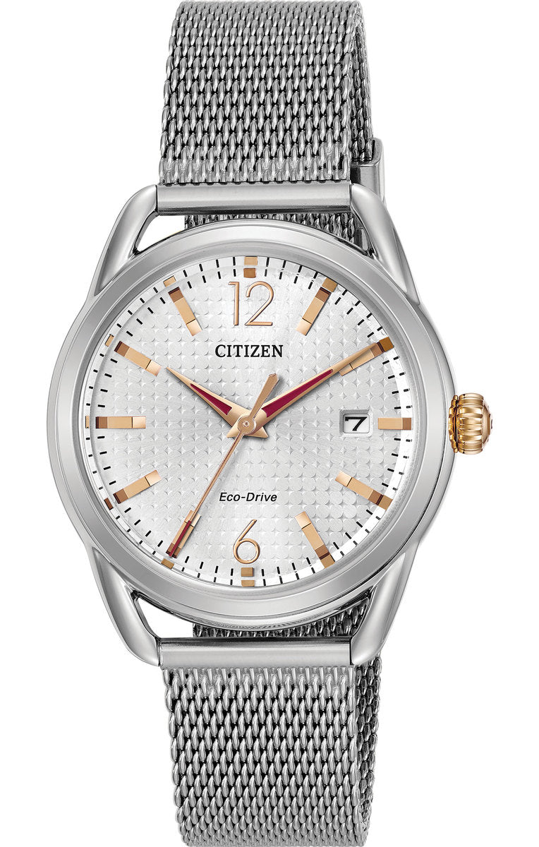 Citizen Eco-Drive DRIVE LTR Silver Dial Stainless Steel Womens Watch FE6081-51A