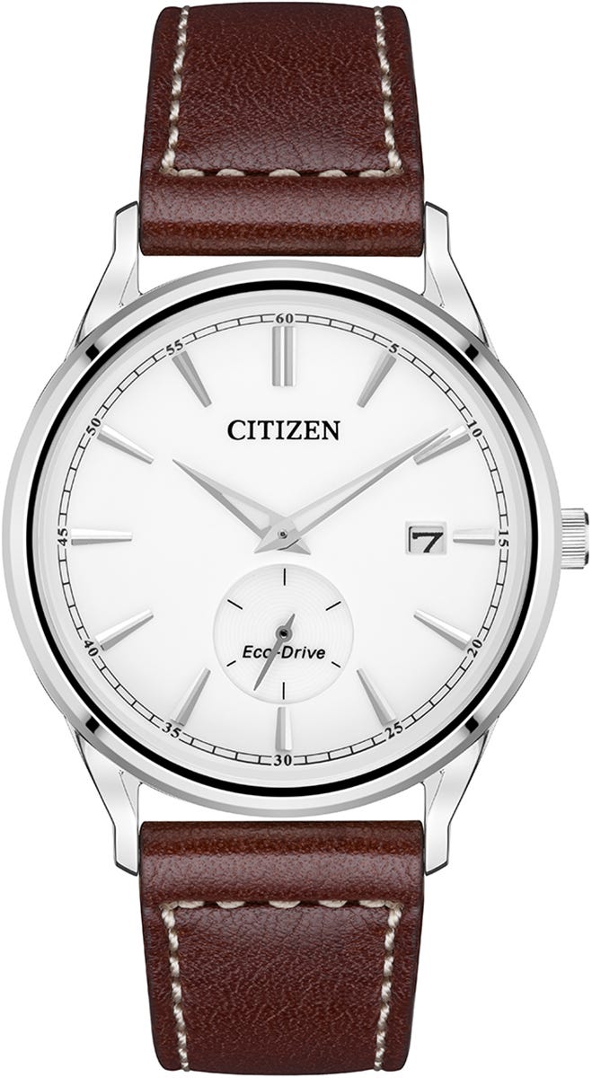 Citizen Eco-Drive White Dial Stainless Steel Mens Watch BV1119-14A