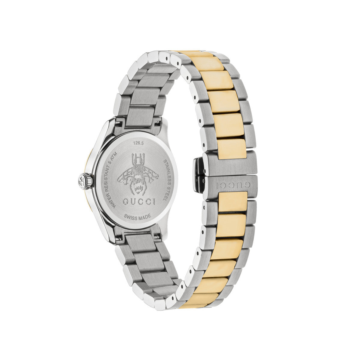 Gucci G-Timeless Feline Mother of Pearl Dial Two Tone Womens Quartz Watch YA1265012