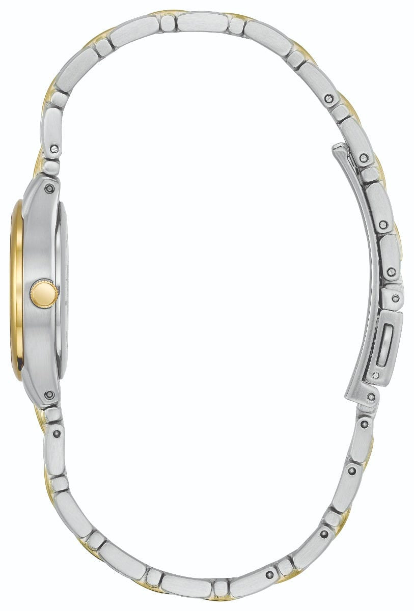 Citizen Eco-Drive Silhouette White Dial Two Tone Womens Watch EW1264-5CA