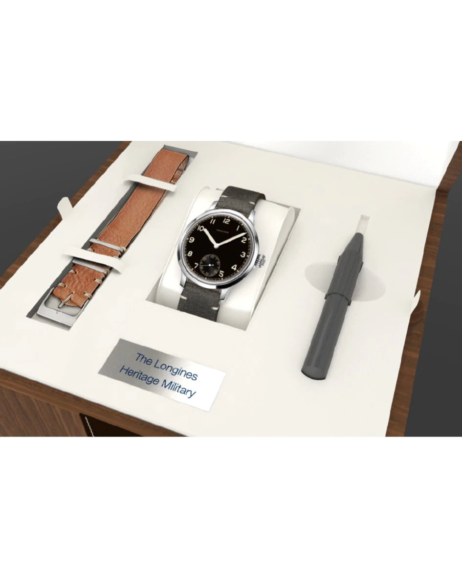 Longines Heritage Military 1938 Limited Edition Stainless Steel Mens Watch L28264532