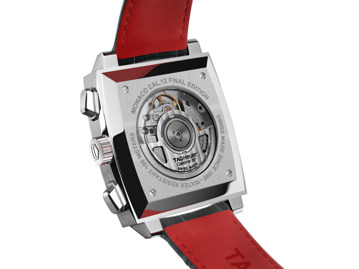 TAG Heuer Monaco Calibre 12 Final Edition Grey Dial Chronograph Stainless Steel Mens Watch CAW211J.FC6476
