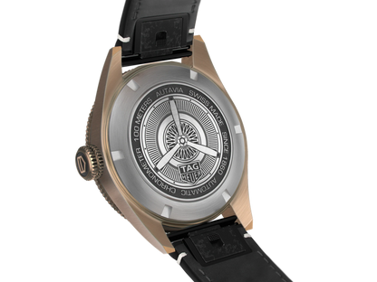 TAG Heuer Autavia Brown Dial Calibre 5 Chronometer Bronze Case Mens Watch WBE5191.FC8276