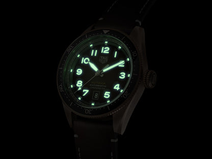 TAG Heuer Autavia Brown Dial Calibre 5 Chronometer Bronze Case Mens Watch WBE5191.FC8276