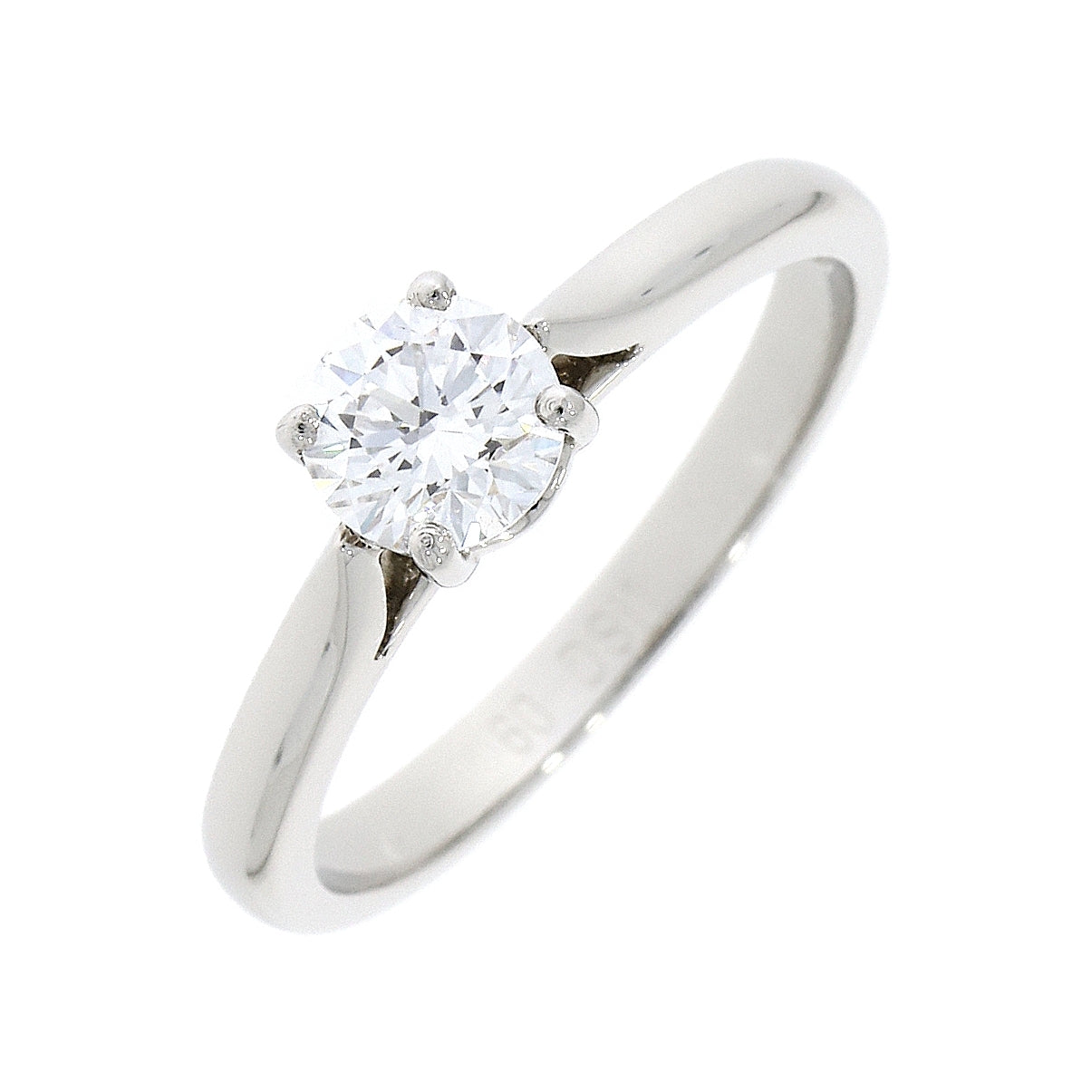Platinum Solitaire 4 Claw Set 0.60ct Single Stone Diamond Ring